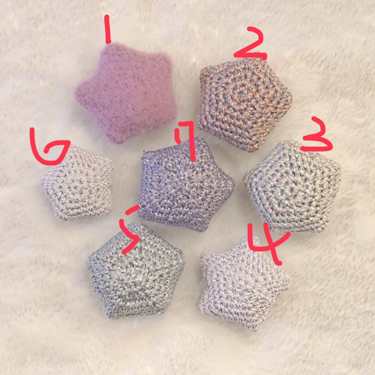 開工大吉特殊線星星，購買時請在備註說明告知編號